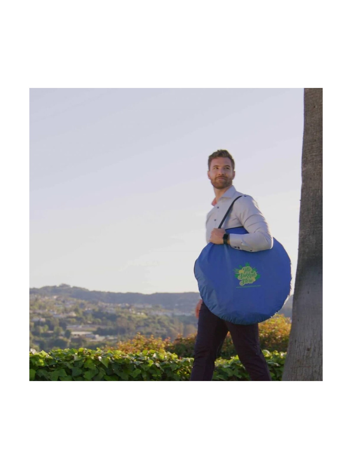 Travel Pop-Up Sukkah With Mehadrin Schach Mat & Ca | Sukkot | Judaica